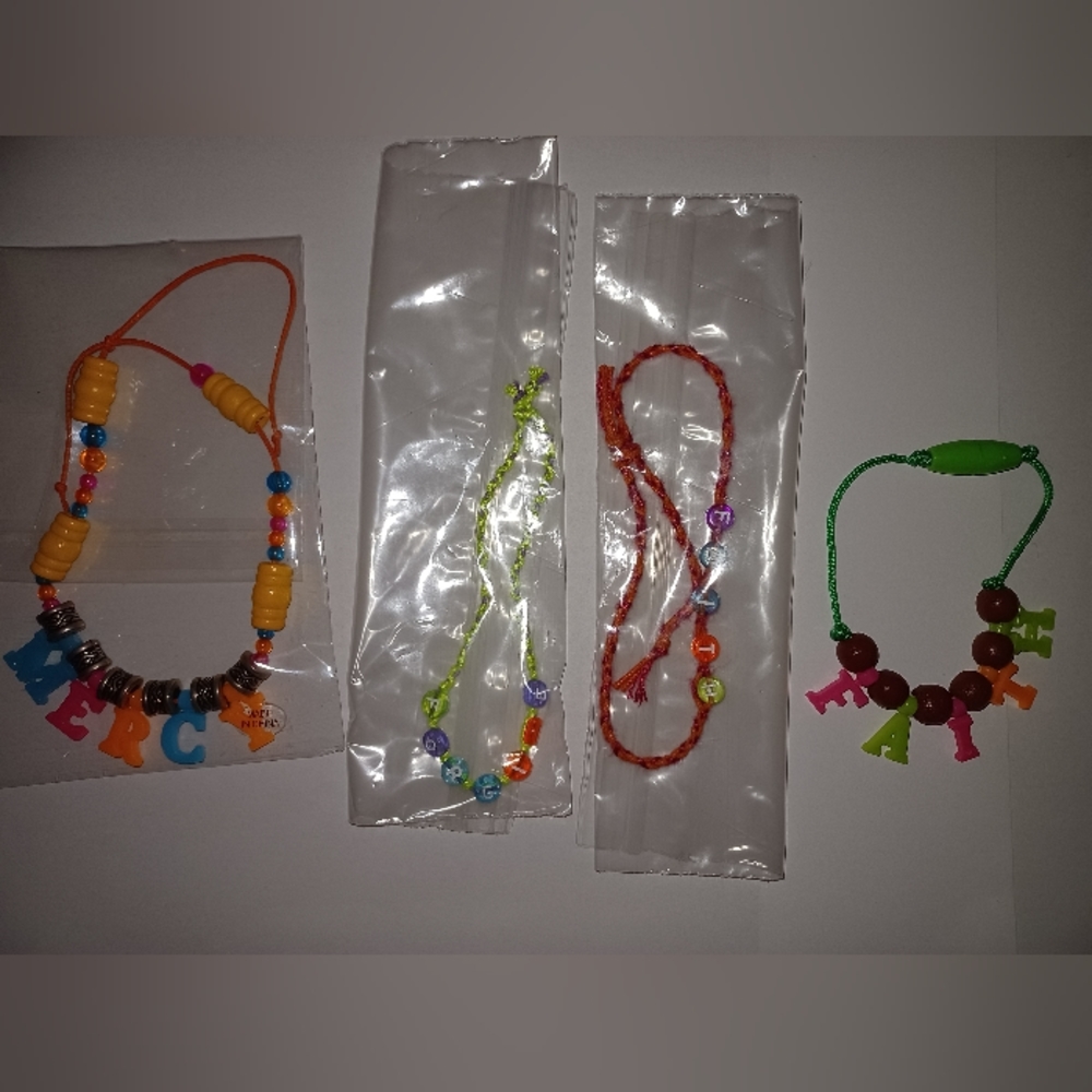 6 Faith Handmade Girls Bead Bracelets